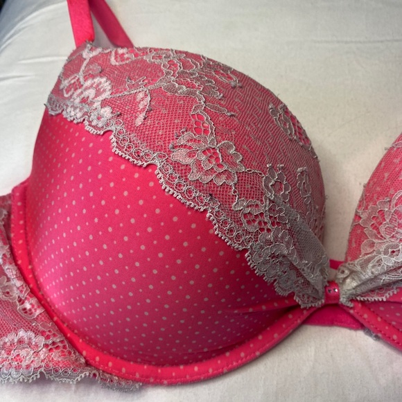 Victoria’s Secret Padded Demi coral pink Sz 36D - Picture 2 of 4